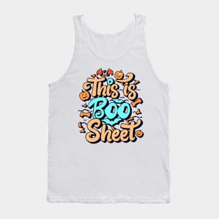 "This Is Boo Sheet" Halloween design Tank Top